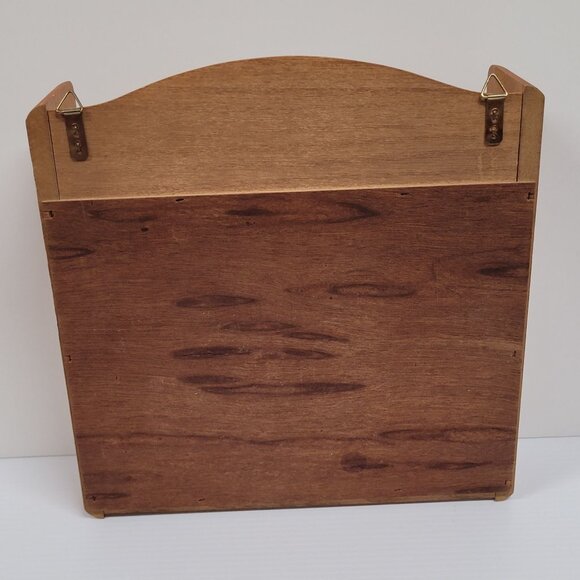 Heartland Farmhouse Wood Mail Sorter Holder Wall Mount 4 Key Rack 12" x 12'' - Picture 5 of 5